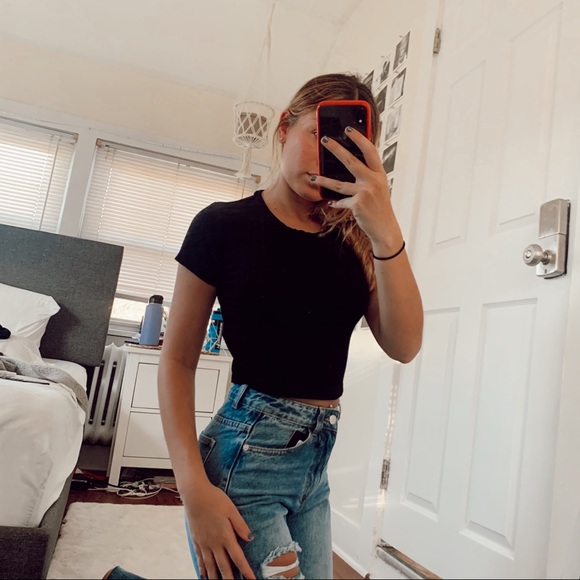 Forever 21 Tops - Cross Back Ribbed Top